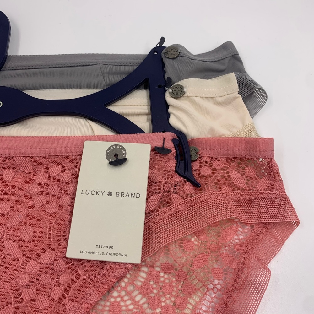 LUCKY BRAND LACE Multi Color 3 Pk Bikinis NWT - Picture 3 of 5